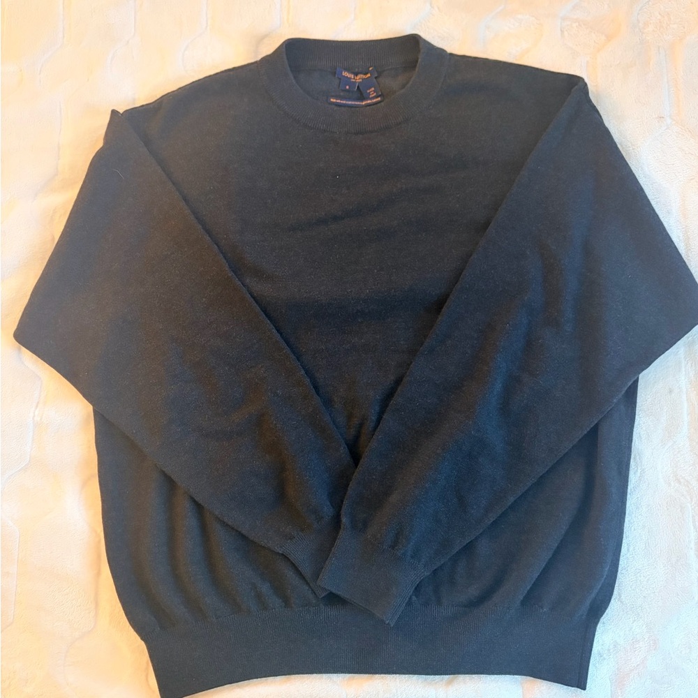 Louis Vuitton Men's Dark Gray Crewneck Sweater